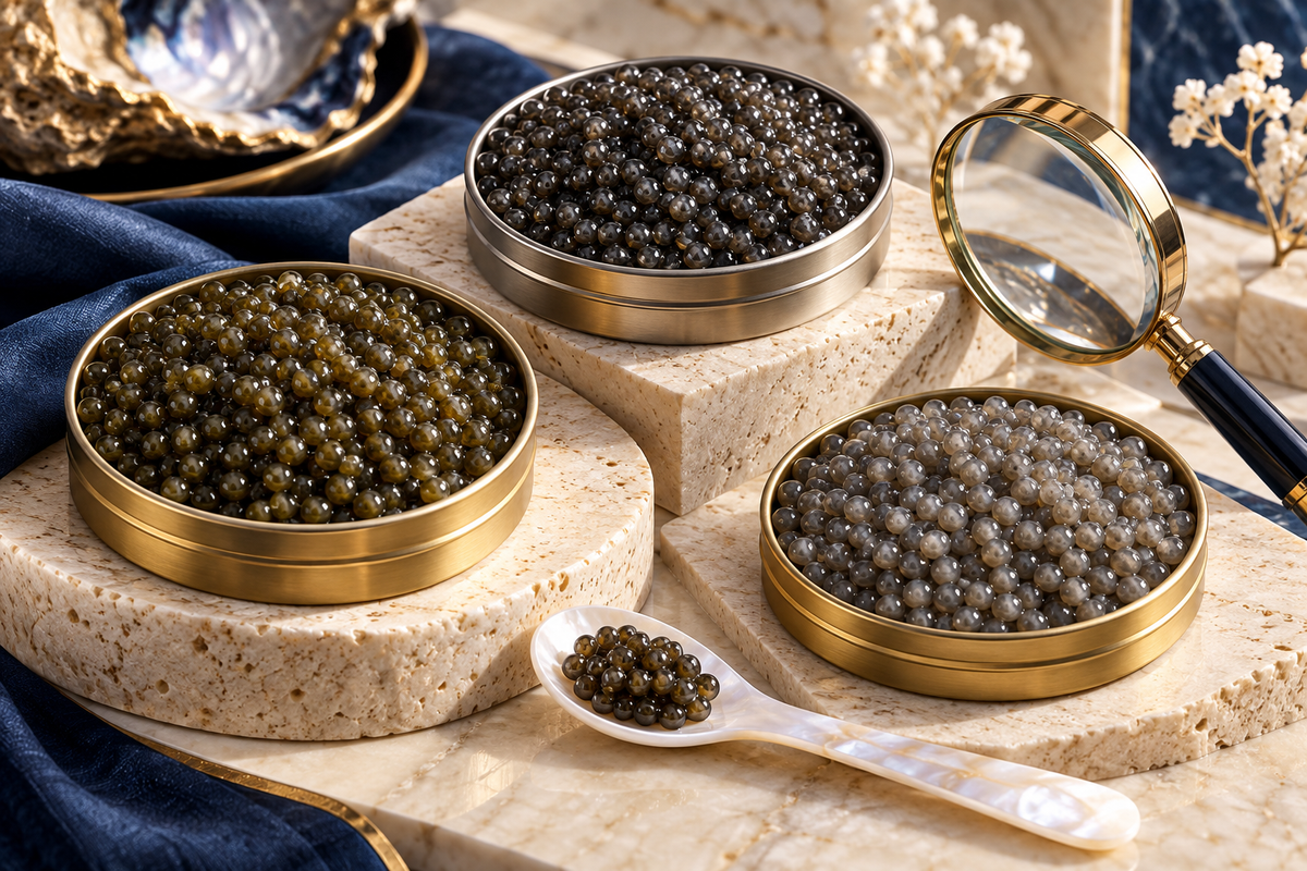 01-Caviar-tins-with-different-grain-appearances-and-a-magnifier