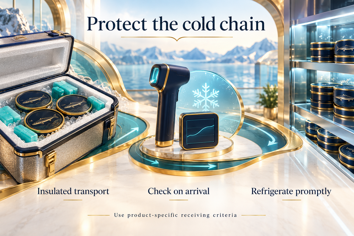 04-insulated-caviar-transport-arrival-checks-and-prompt-refrigeration