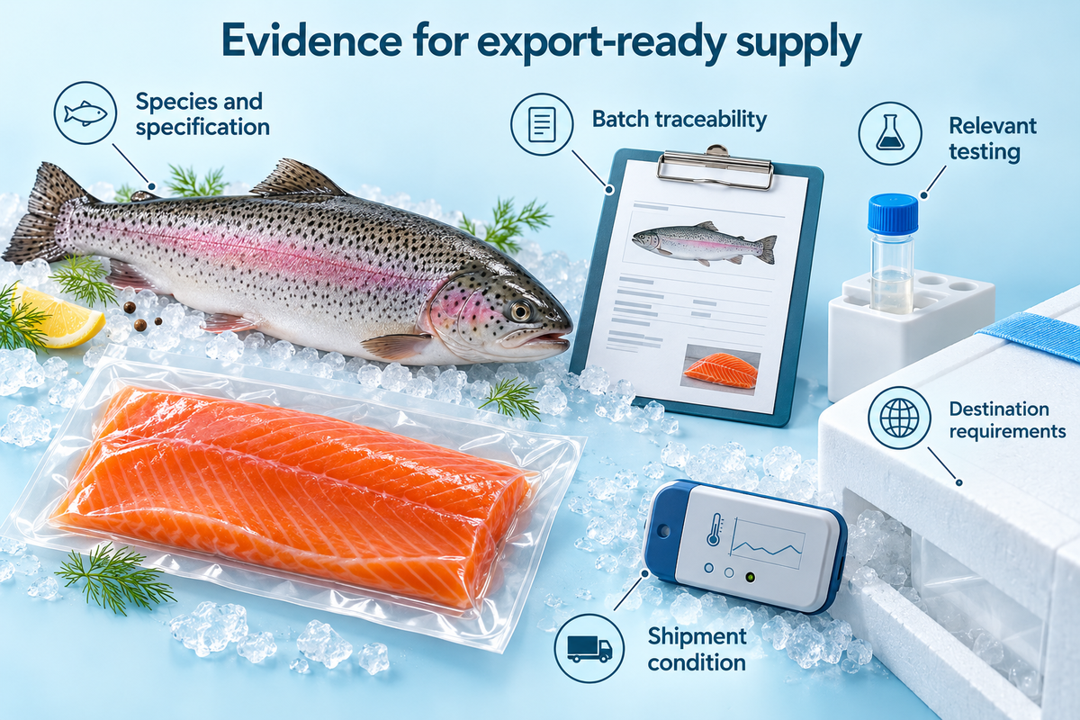05-Salmon-trout-export-evidence-includes-specification-traceability-testing-and-shipment-condition