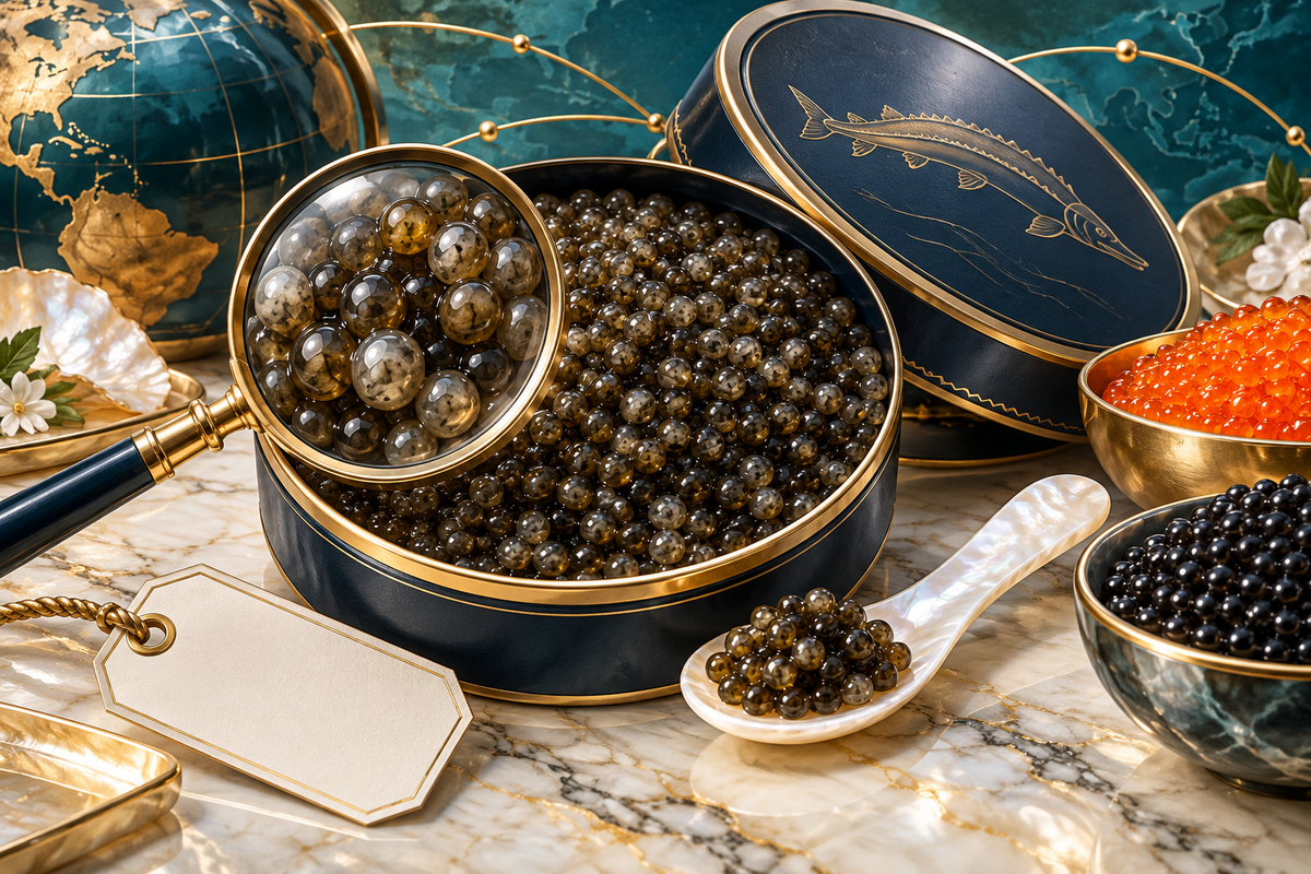 06-caviar-tin-and-comparison-roe-with-magnifying-glass-and-traceability-tag